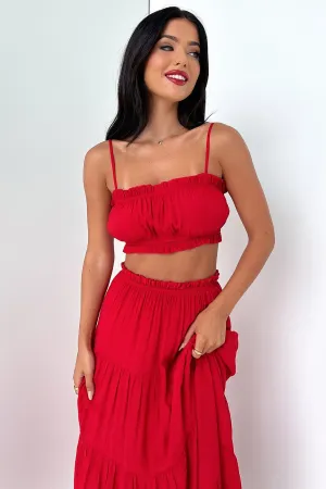 Selina Crop - Red large - scale