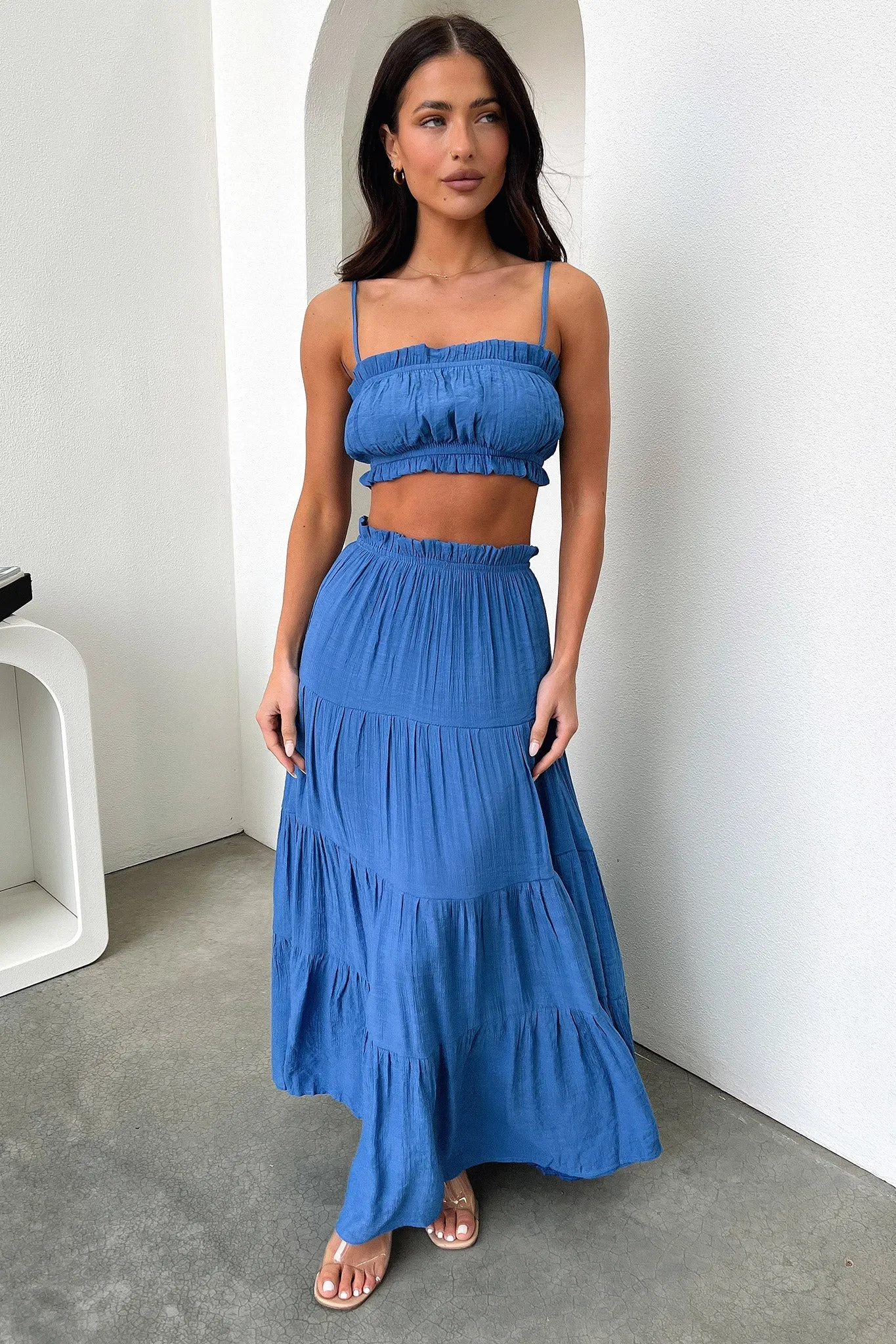 Selina Crop - Royal Blue quick dry