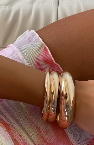 Timeless wrist bracelets Sparkling crystal designs Serenity 3Pk Bracelet Set Gold