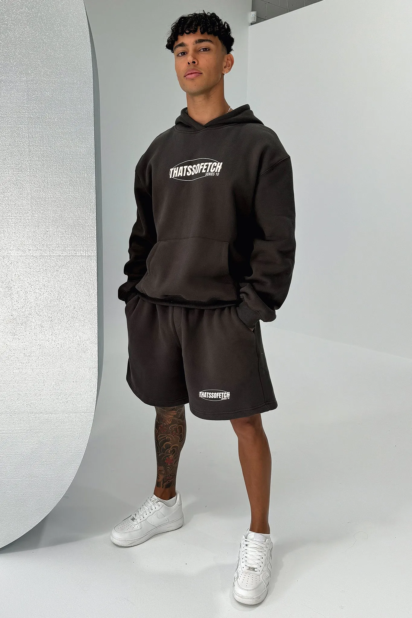 Series 10 3/4 Shorts - Charcoal clubbing attire