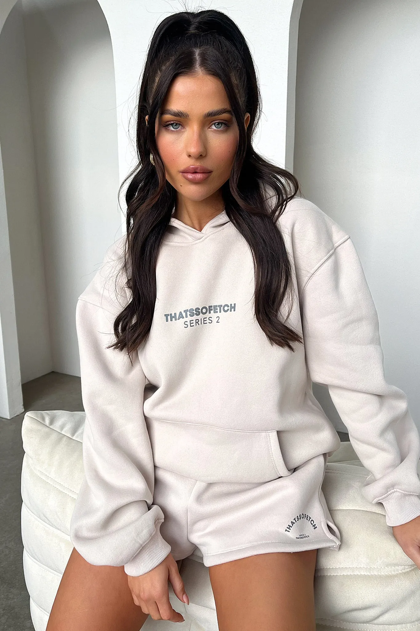 Series 2 Hoodie - Beige product personalization Hidden Storage