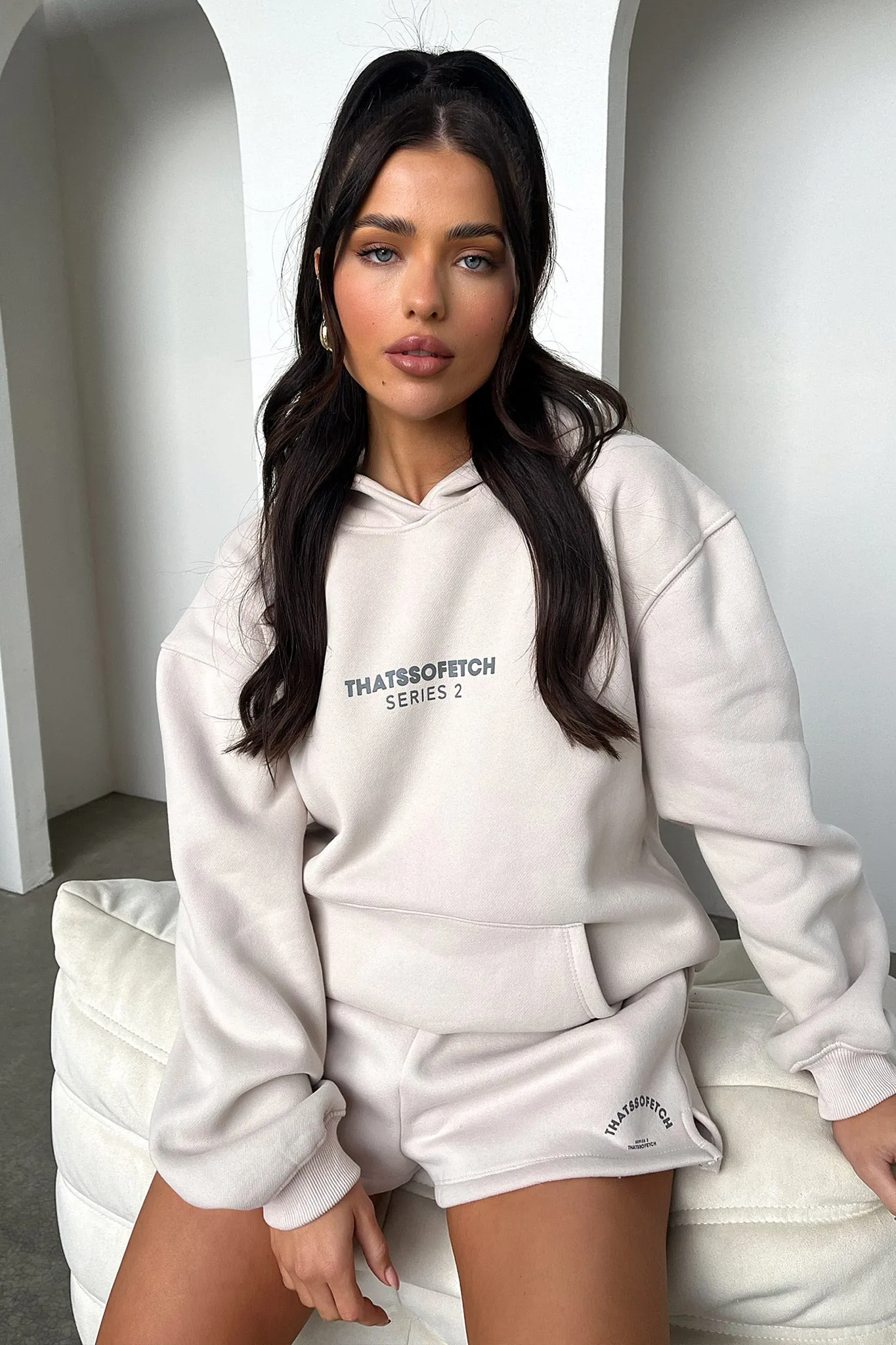 Series 2 Hoodie - Beige Modern Style