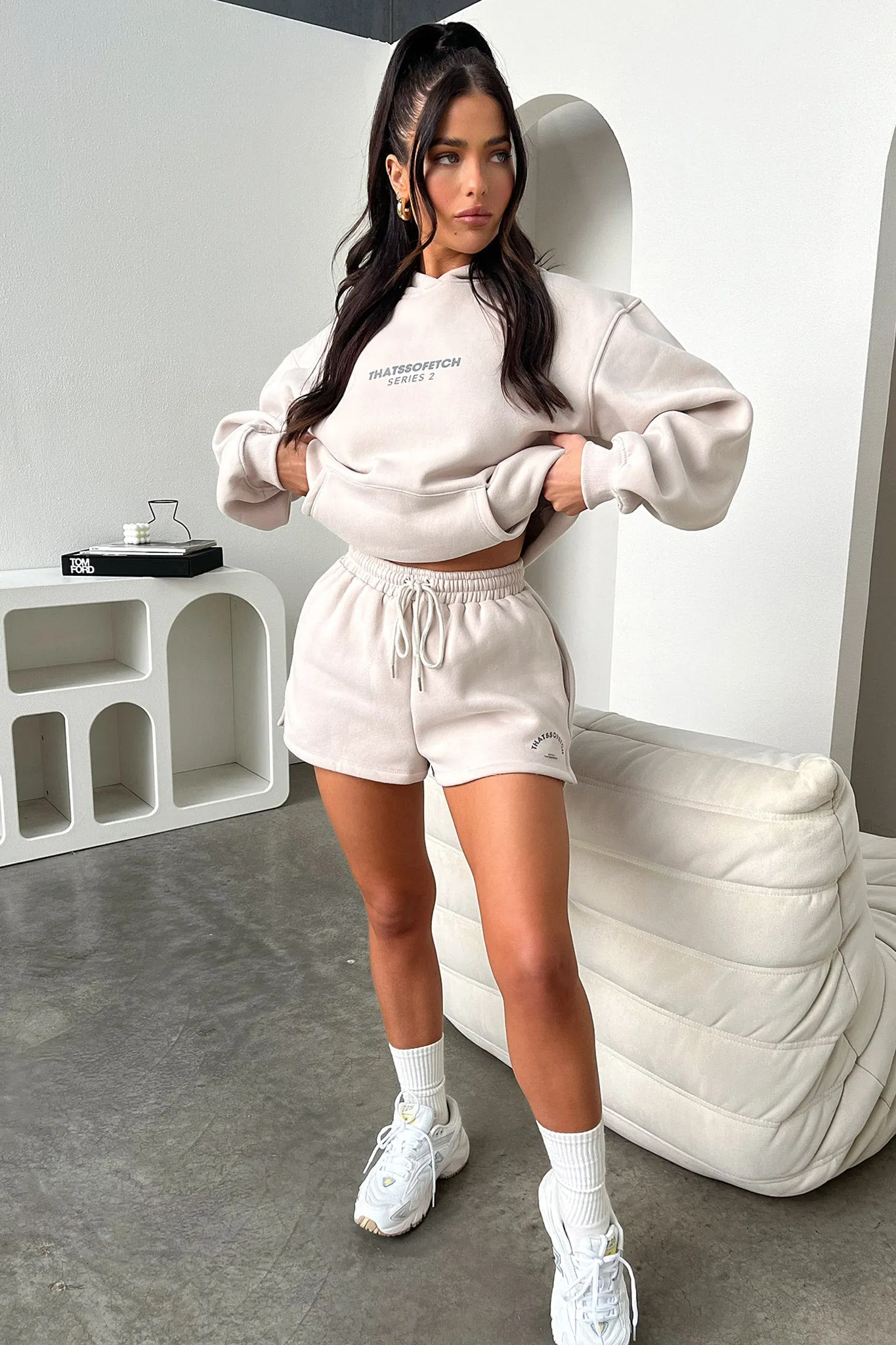 Series 2 Hoodie - Beige Modern Style