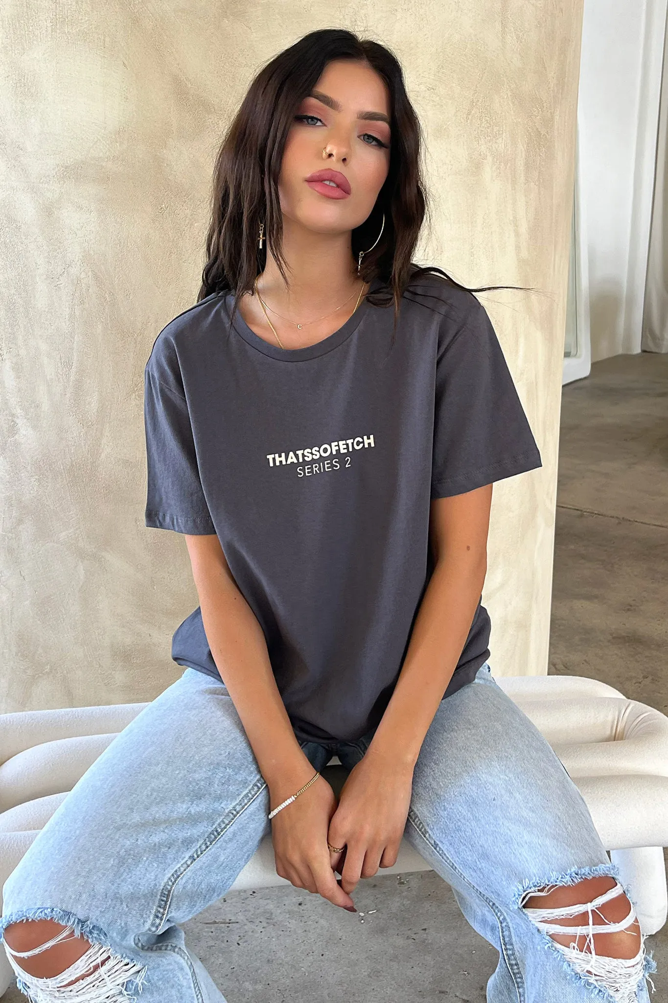 Series 2 Tee - Charcoal Lifestyle Look