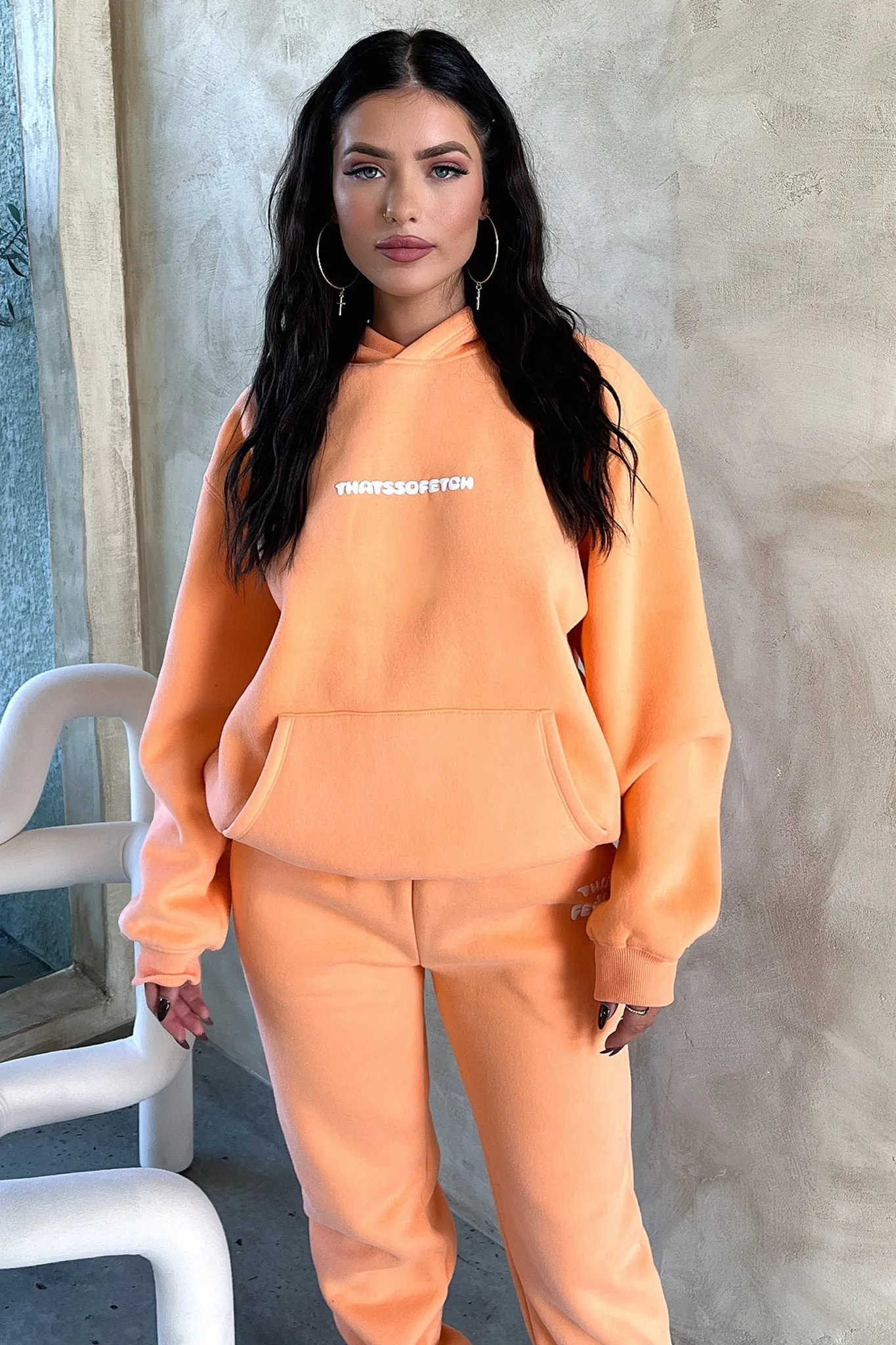 Clean Fit Design Series 3 Hoodie - Peach