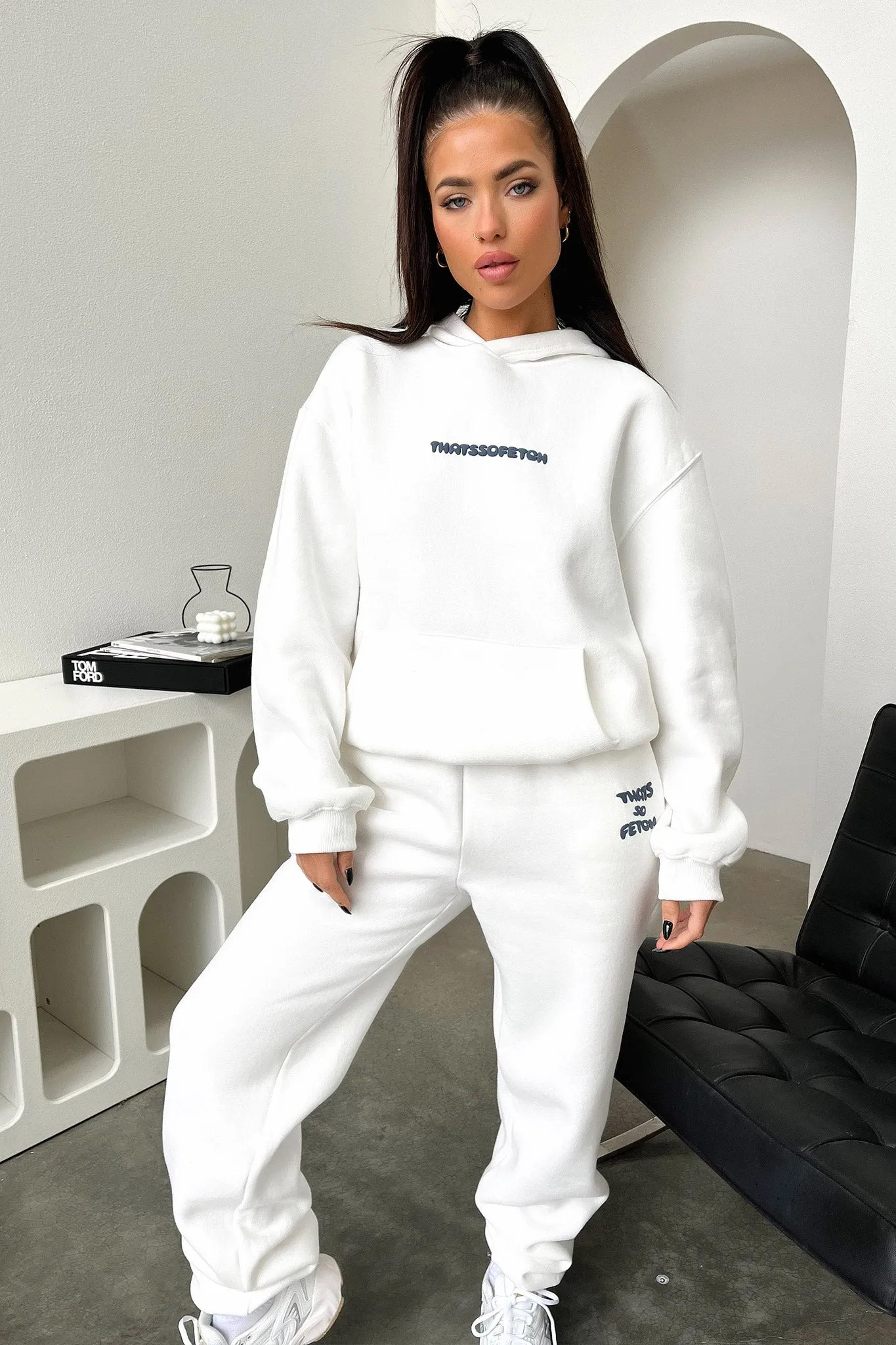 Series 3 Hoodie - White Bold Flow