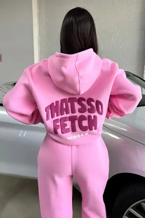 Sleek Appearance Functional Design Series 5 Hoodie - Pink/Burgundy