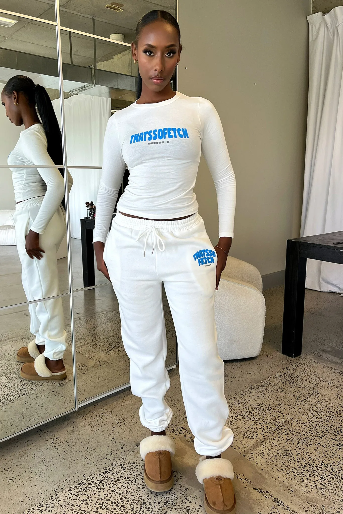 Series 5 Long Sleeve Tee - White Relaxed Fit