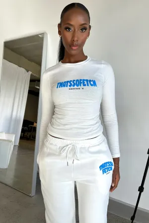Series 5 Long Sleeve Tee - White Travel Fit Satin