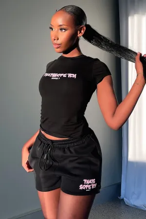 Summer Wardrobe High-End Option Series 7 Shorts - Black/Pink