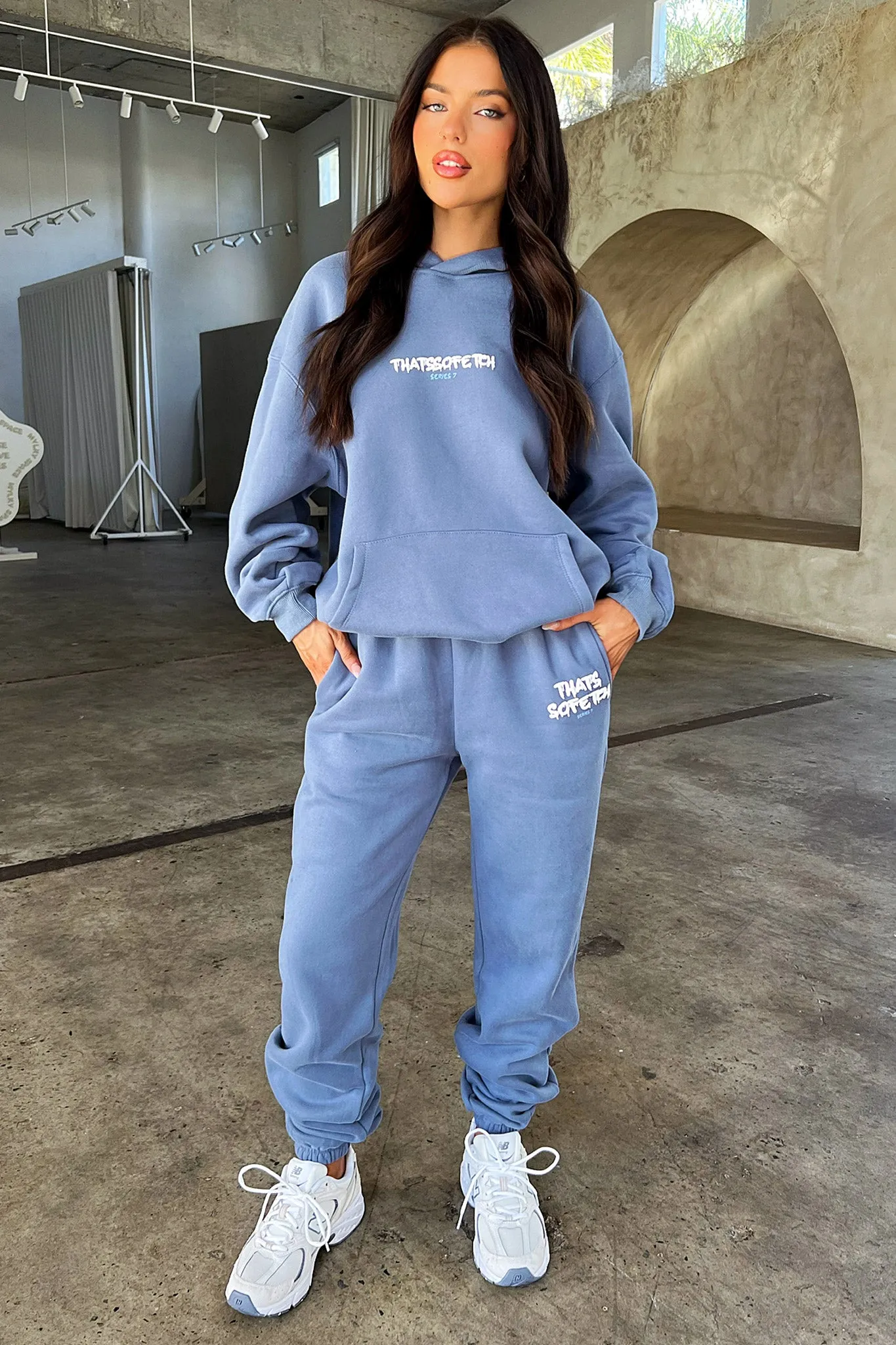 Series 7 Sweatpants - Blue All Day Comfort Belt loops
