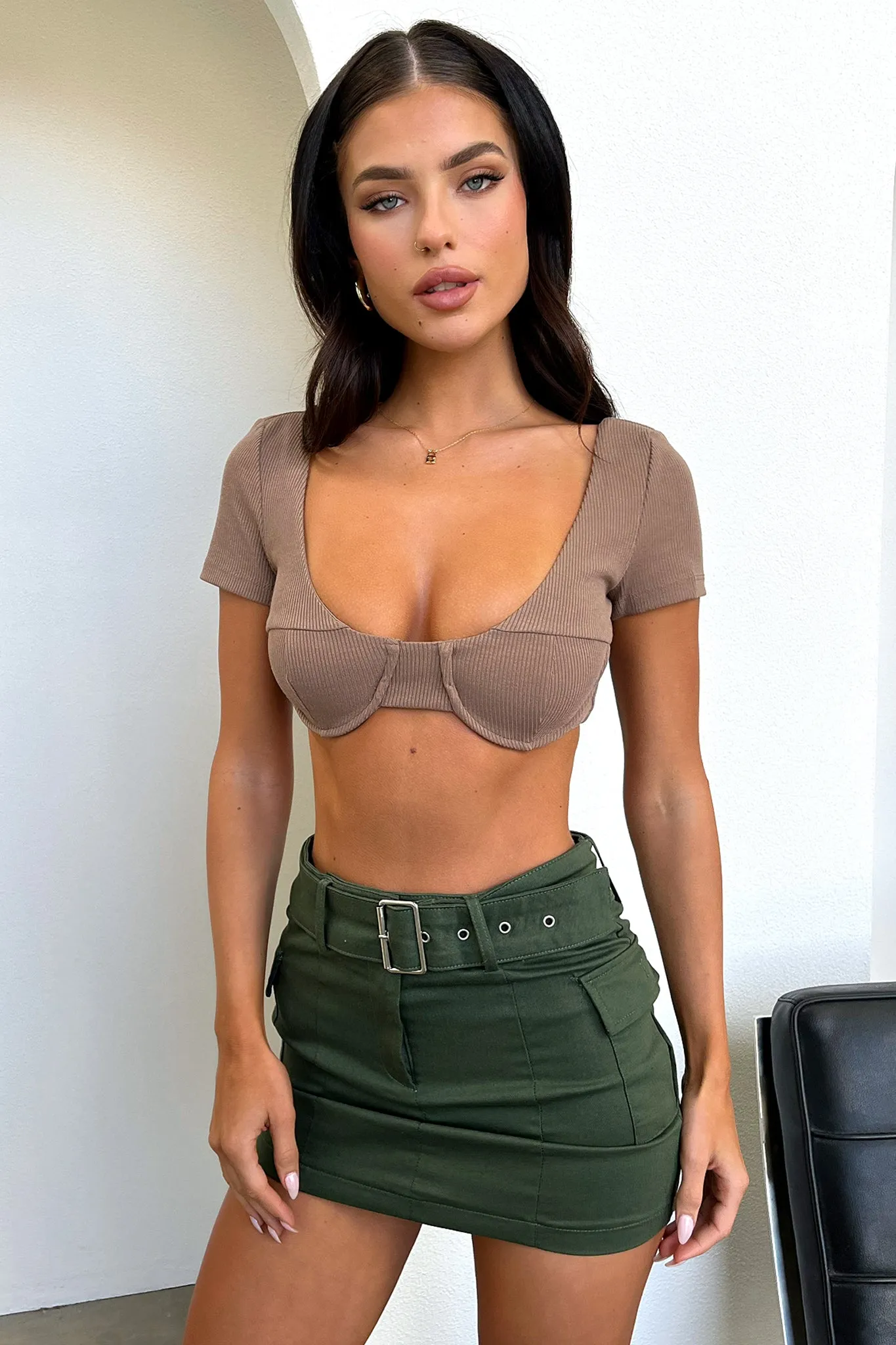 Sharna Crop - Brown Reconfigurable Limited Edition