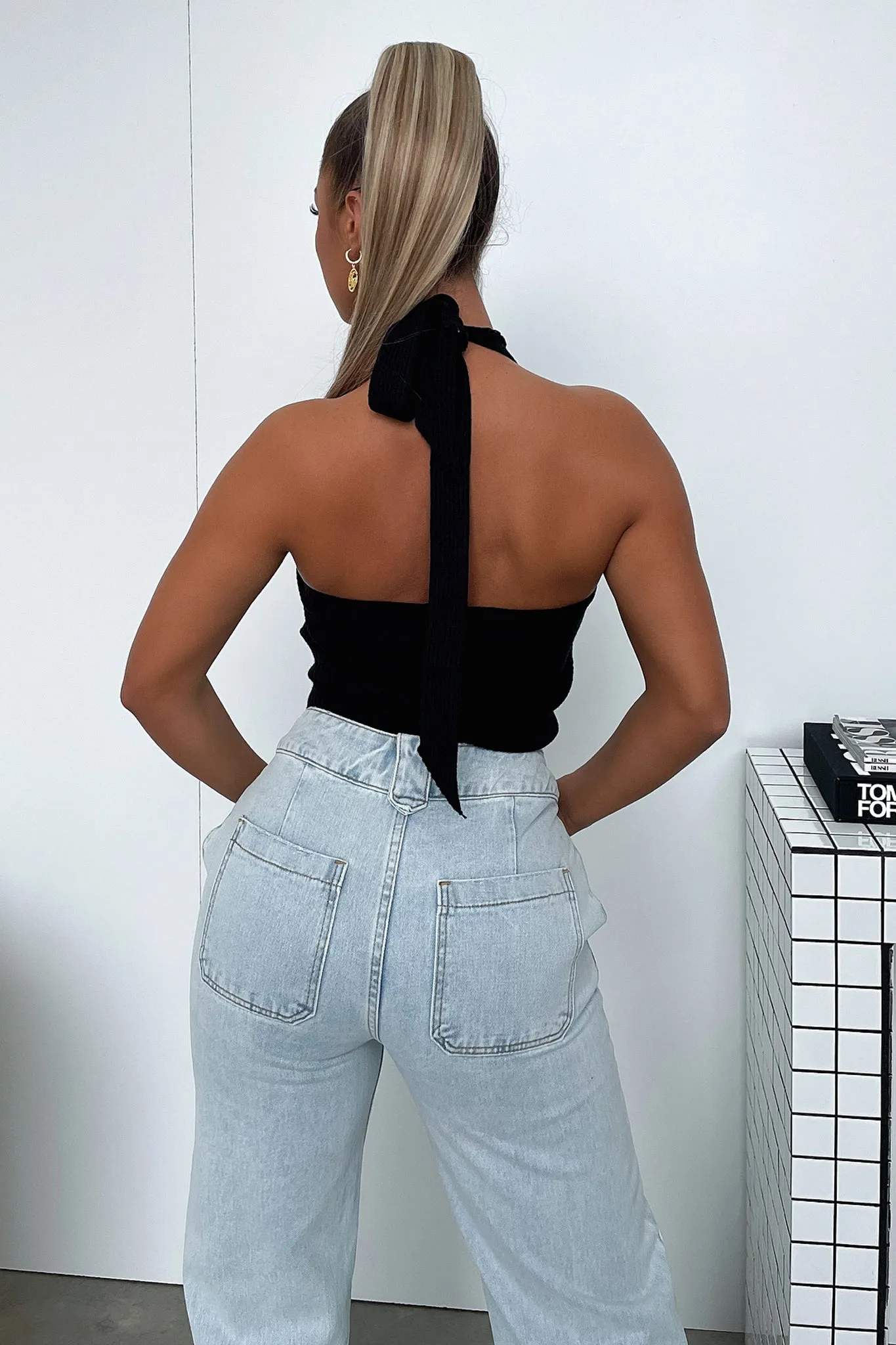 Shauna Knit Top - Black Fashion Forward