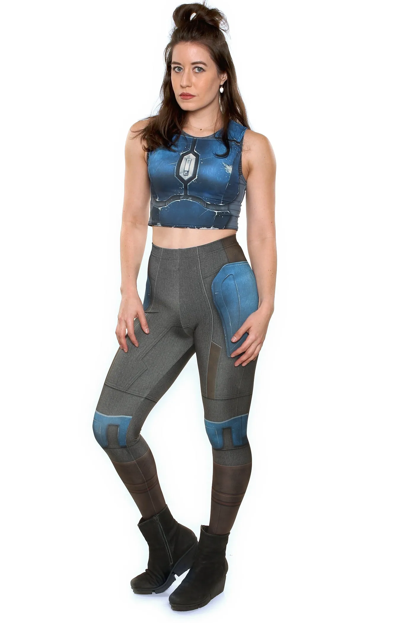 shock - absorbing Nighthawk Blue Leggings