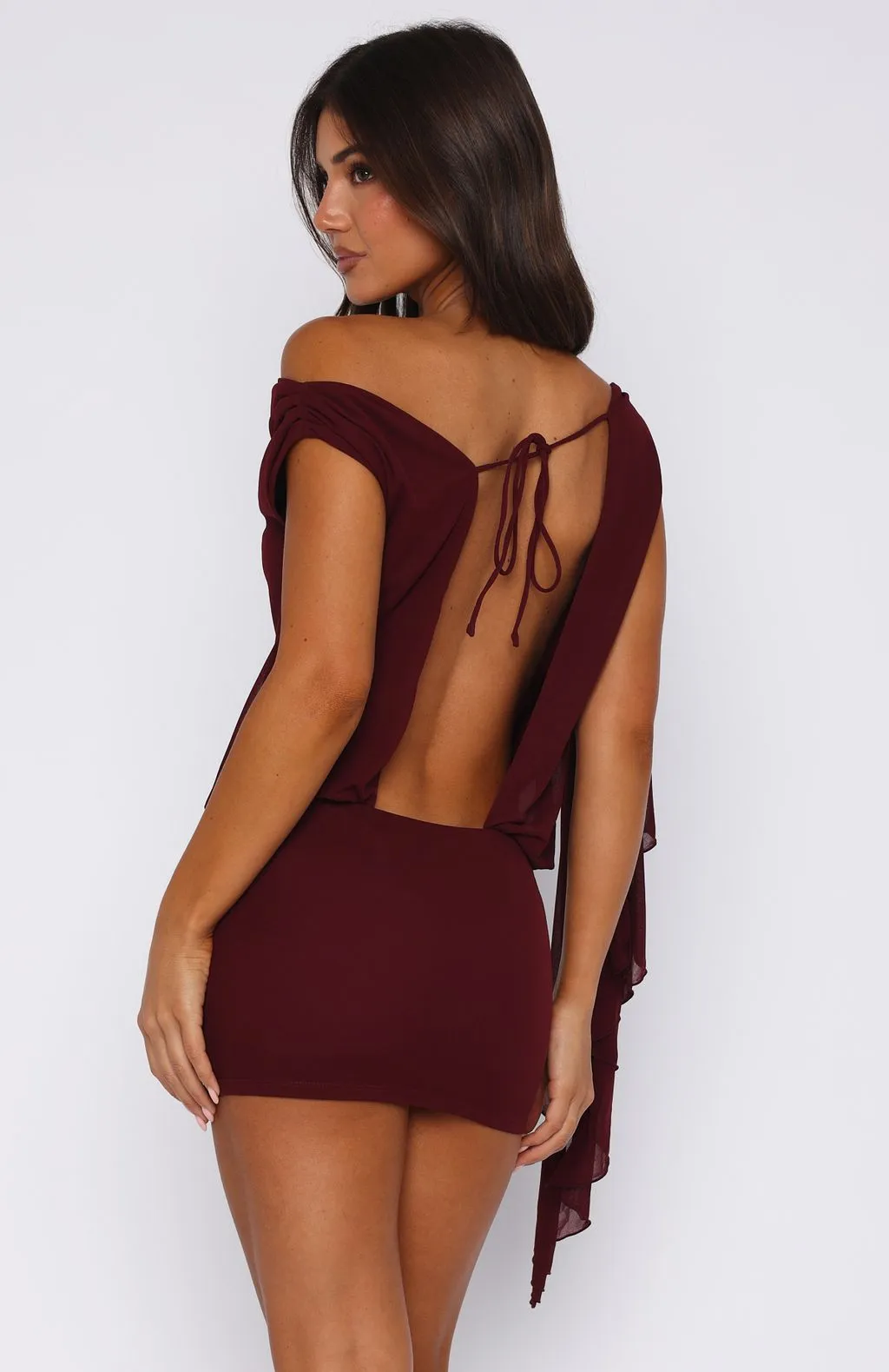 Sicilian Dreams Mini Dress Wine Jewel tone