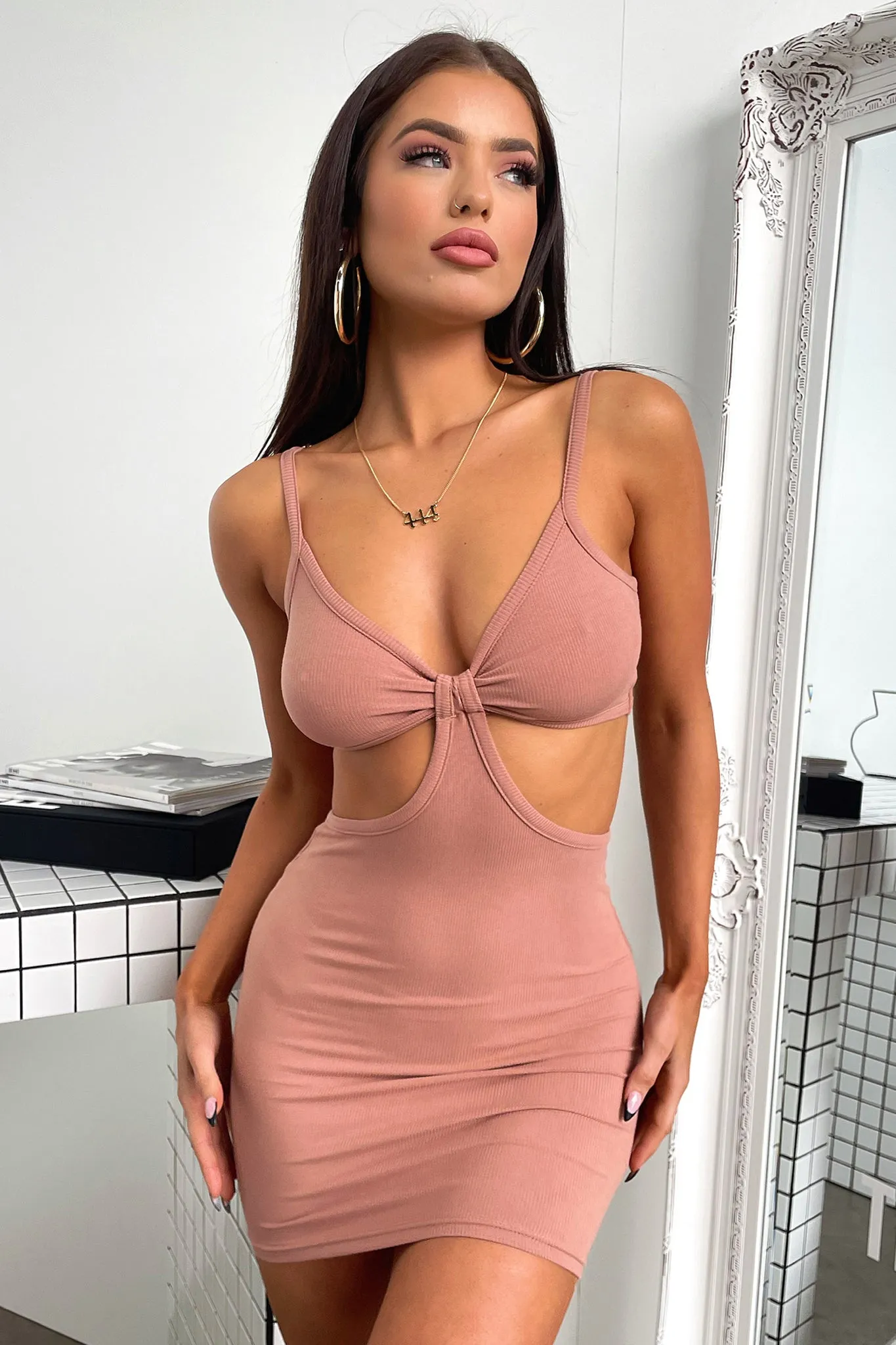 Silver Shine Island Dress - Mocha
