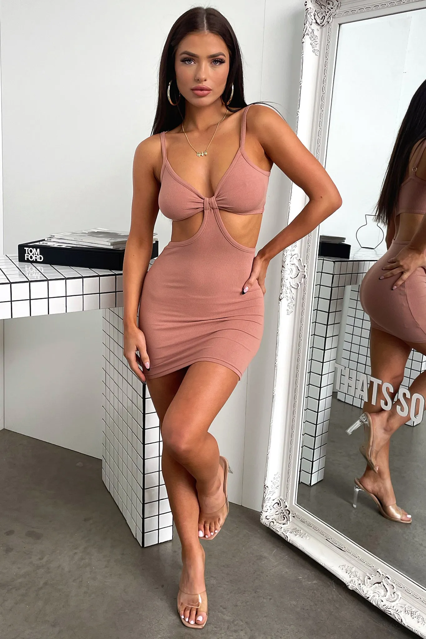 Silver Shine Island Dress - Mocha