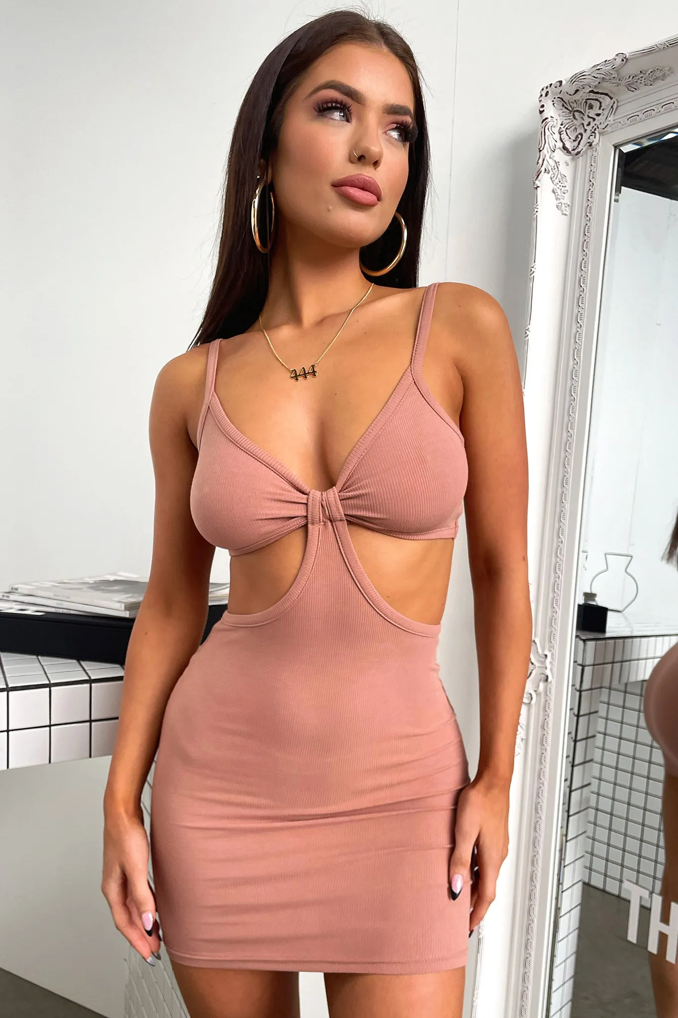 Silver Shine Island Dress - Mocha
