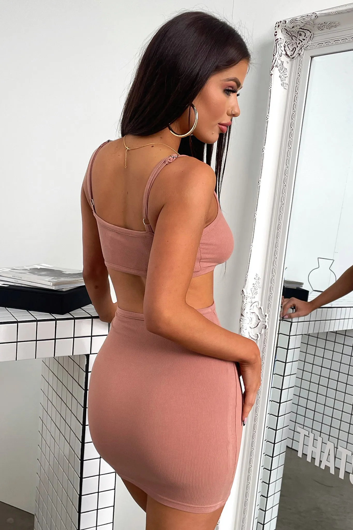 Silver Shine Island Dress - Mocha