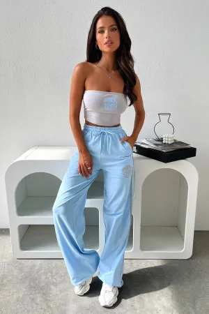 Beckham Wide Leg Pants - Blue All Day Use
