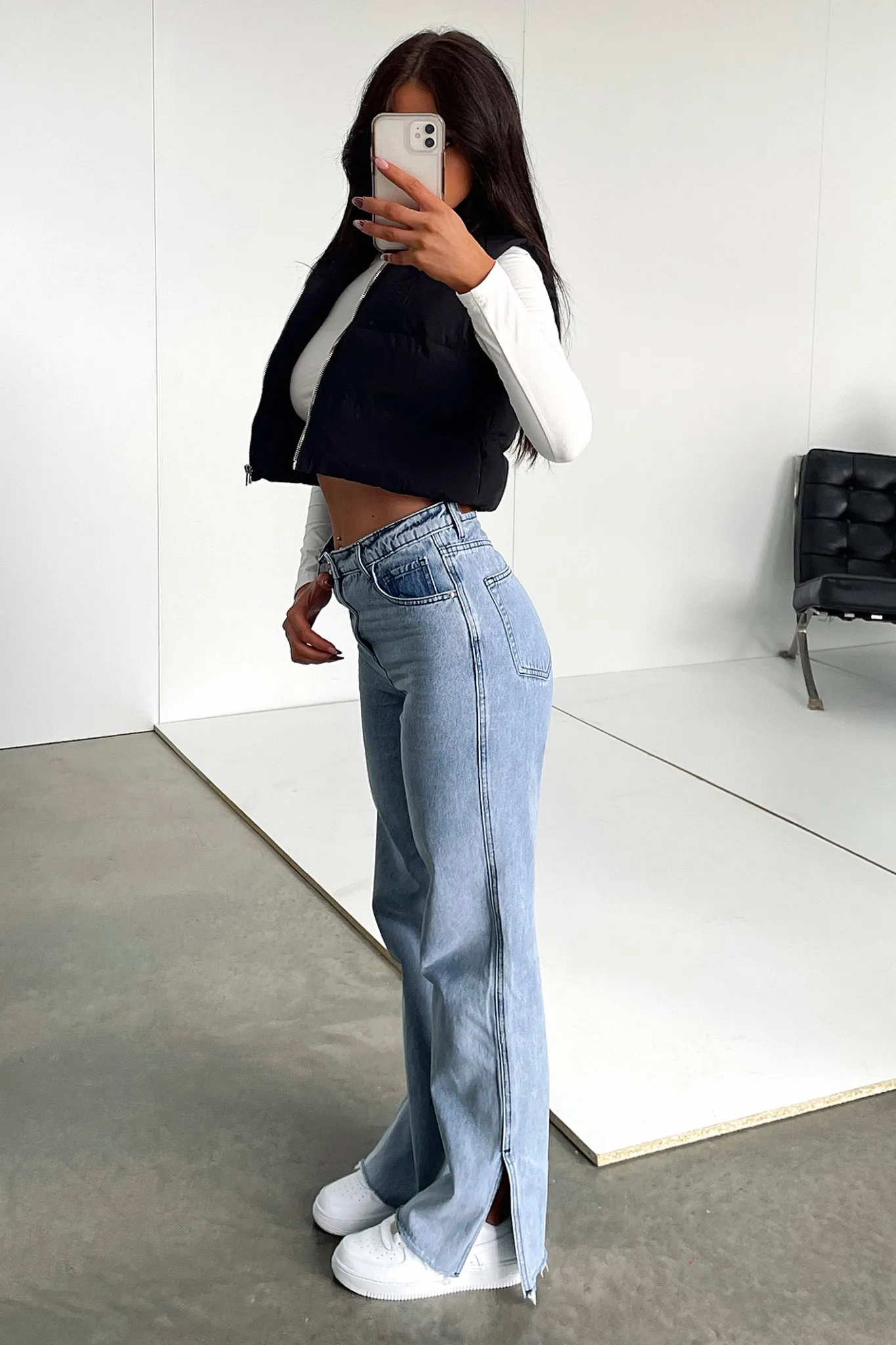 Sinead Straight Leg Jeans - Blue Denim Summer Thin