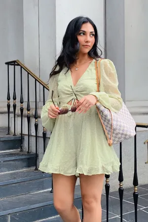 Asprin Playsuit - Green Smooth Tone Light As Air