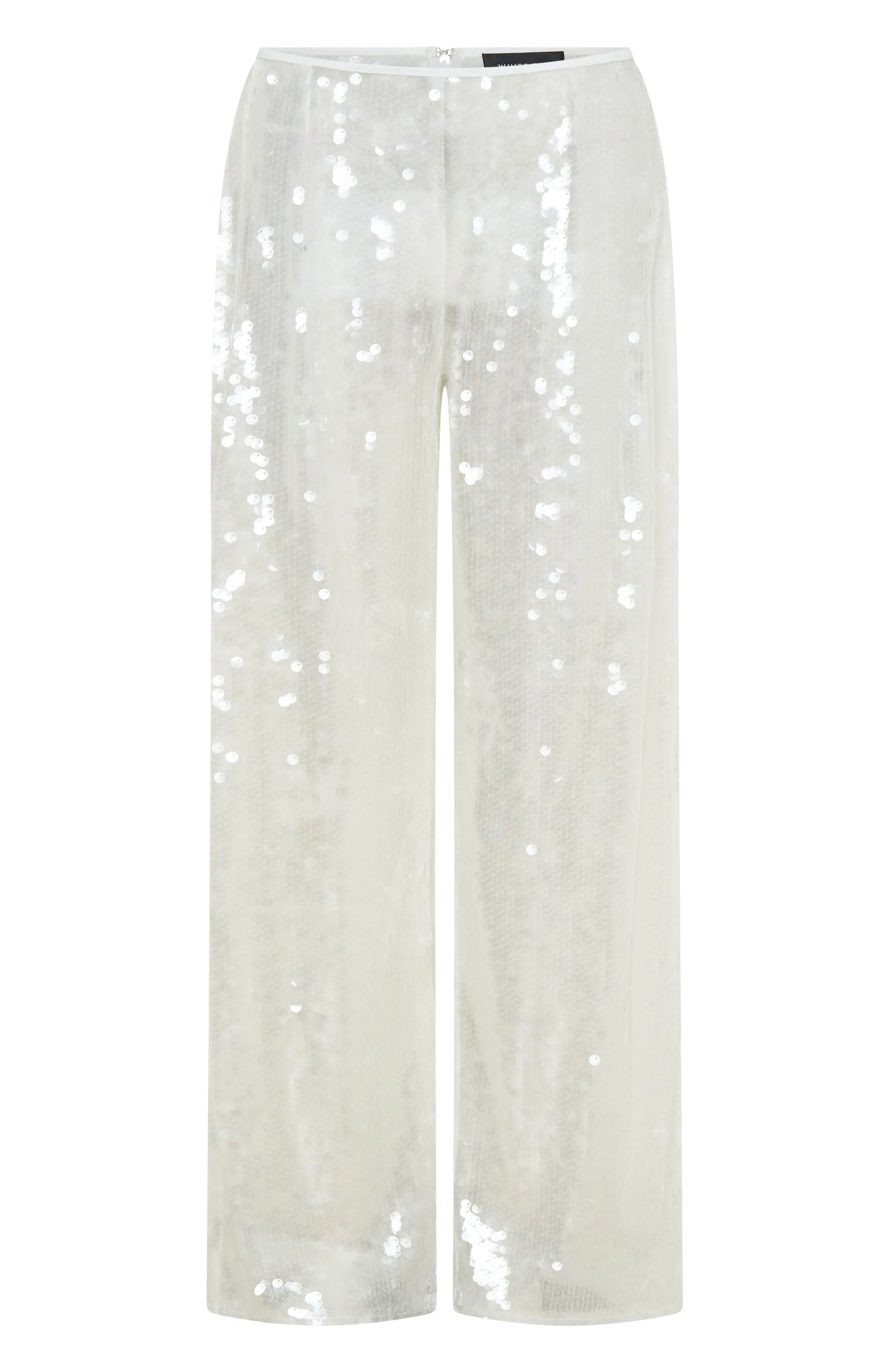 Slimming Silhouette Caught Up In It Sequin Pants White