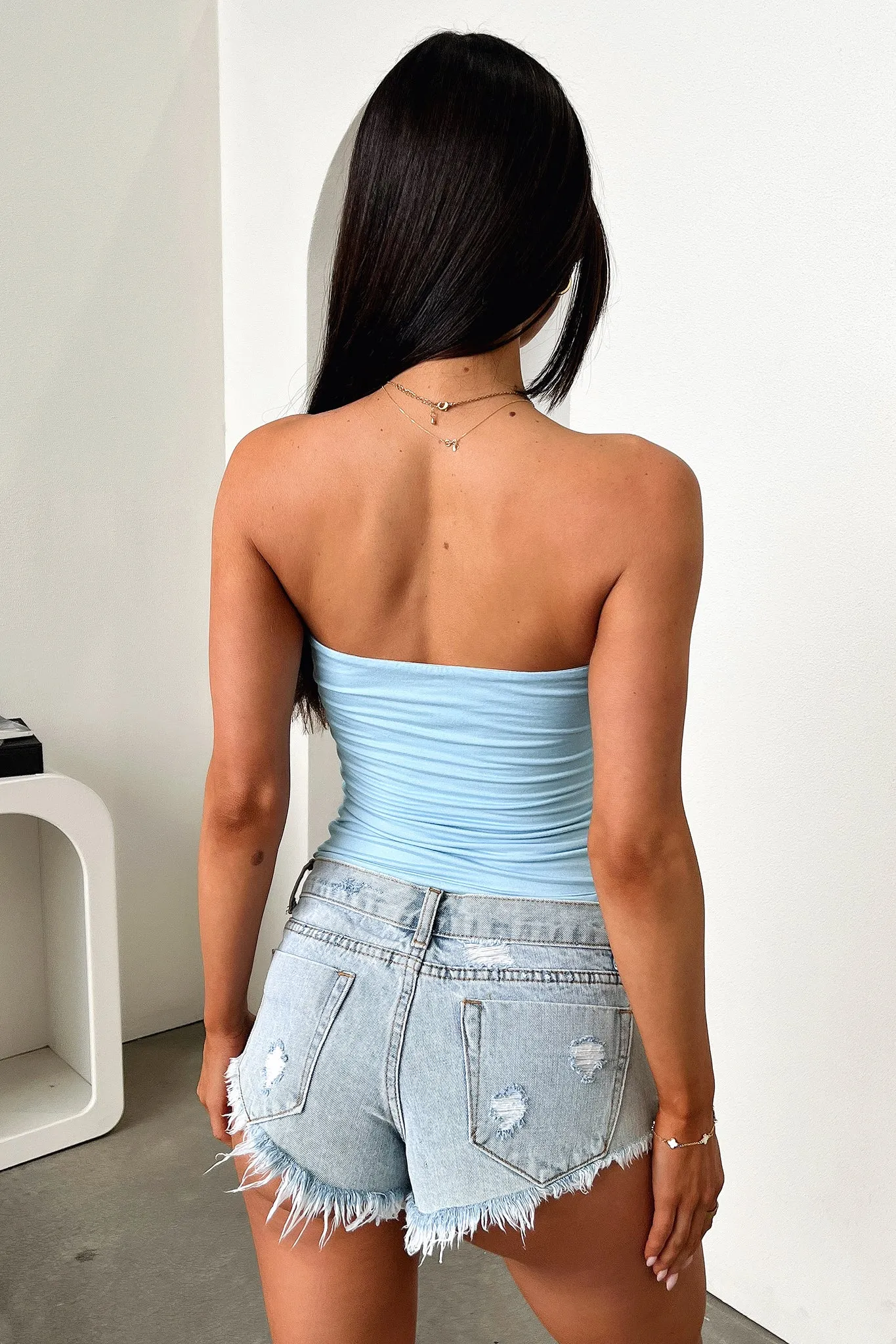 Smooth operation Myah Bandeau Top - Blue