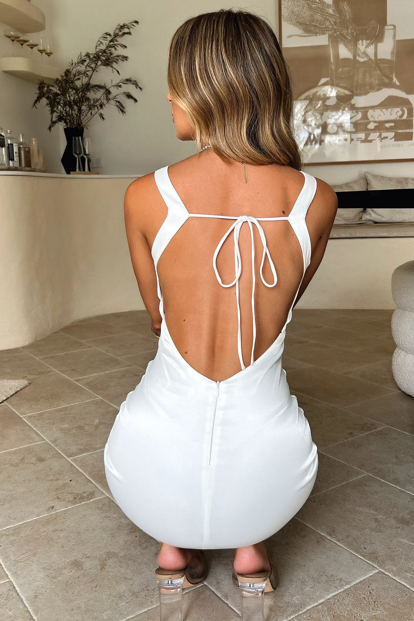 Eira Dress - White Pure Comfort Mesh Soft