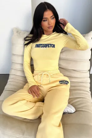 Series 5 Long Sleeve Tee - Yellow product high end luxury Chic Style