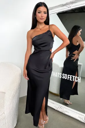 Boho Spirit Coral Glow Antonella Maxi Dress - Black