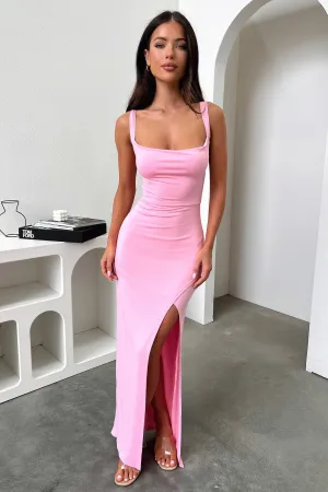 Calvary Maxi Dress - Pink Pastel Sky soft pastel