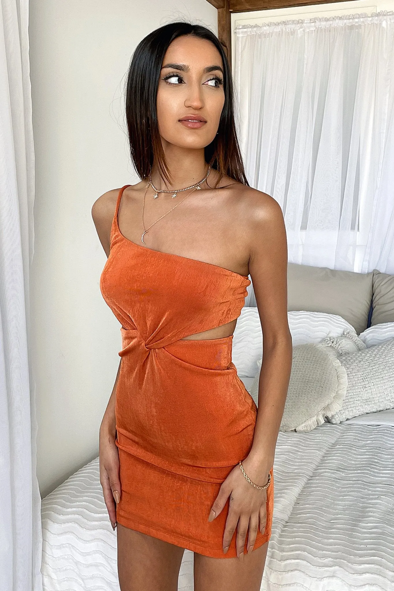 Soft Wave Mario Dress - Orange