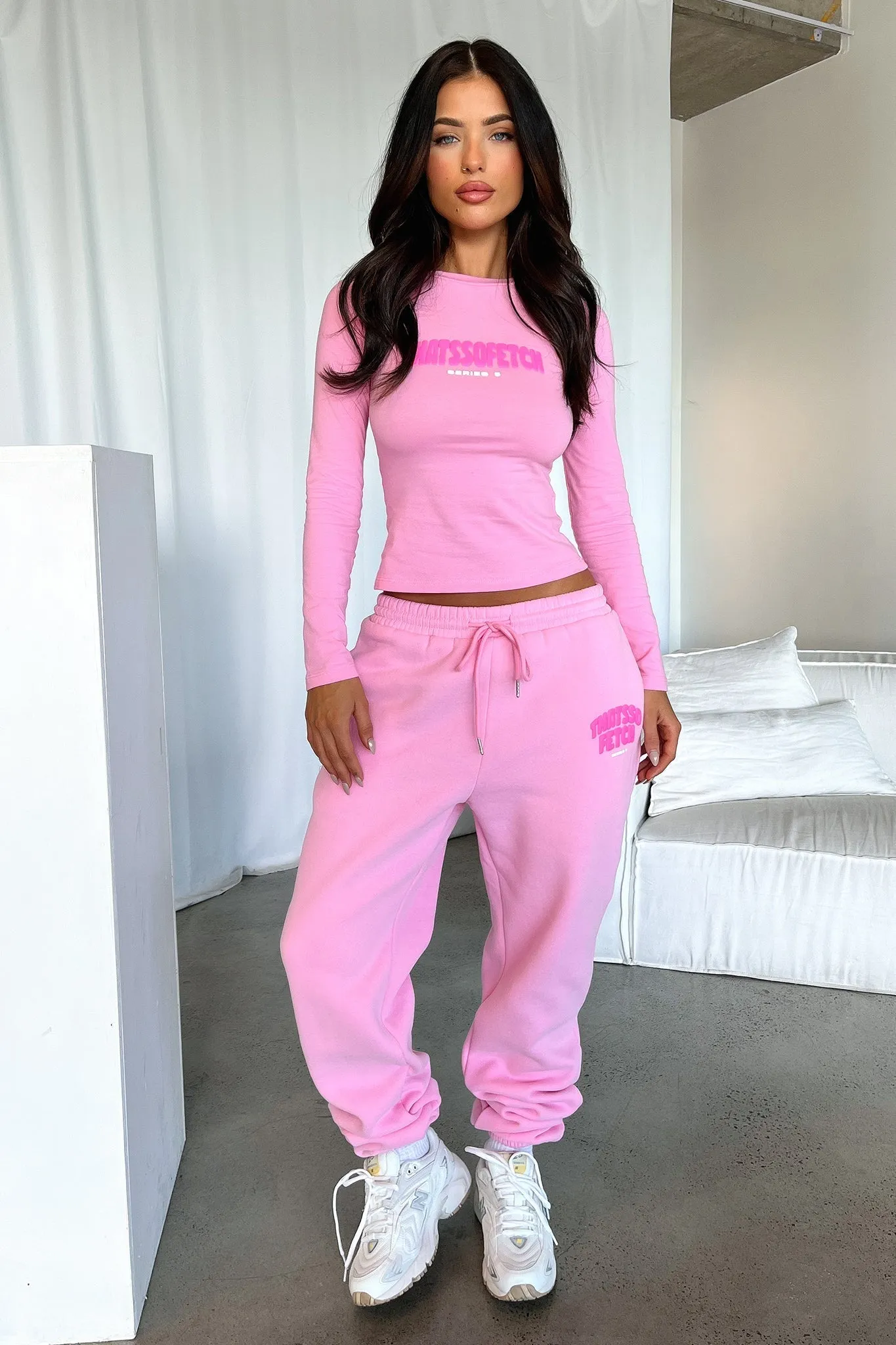 Sporty Look Series 5 Long Sleeve Tee - Pink