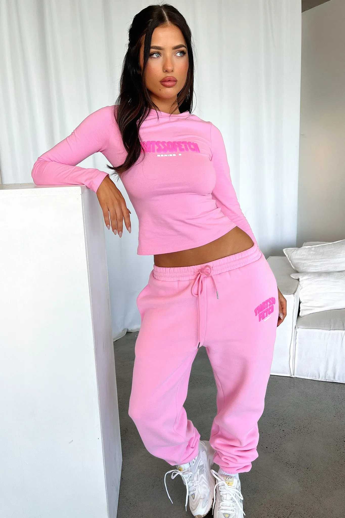 Sporty Look Series 5 Long Sleeve Tee - Pink