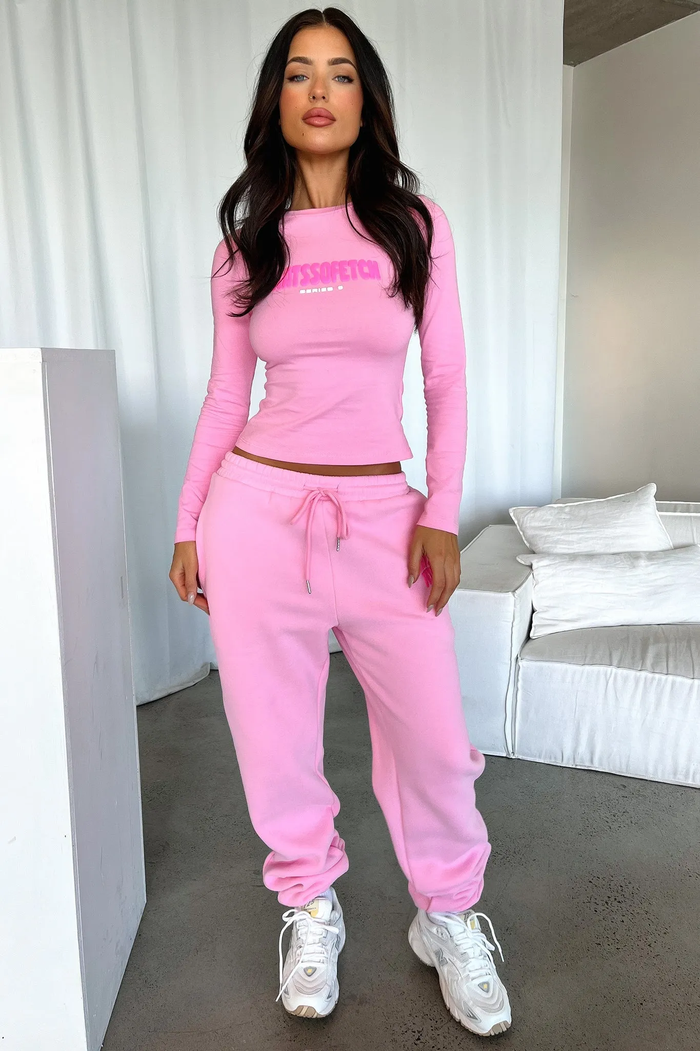 Sporty Look Series 5 Long Sleeve Tee - Pink