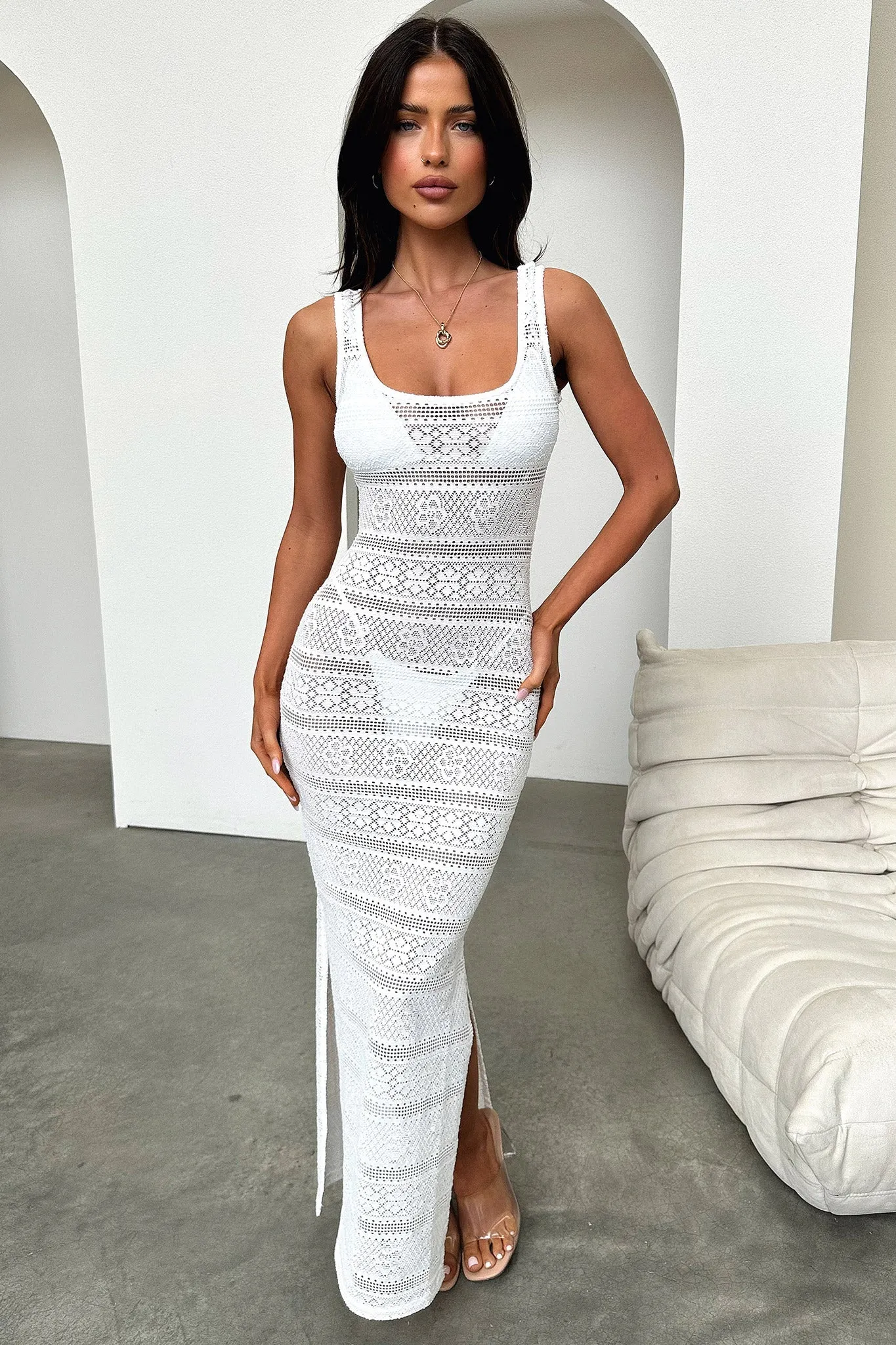 Sterling Maxi Dress - White VIP Choice