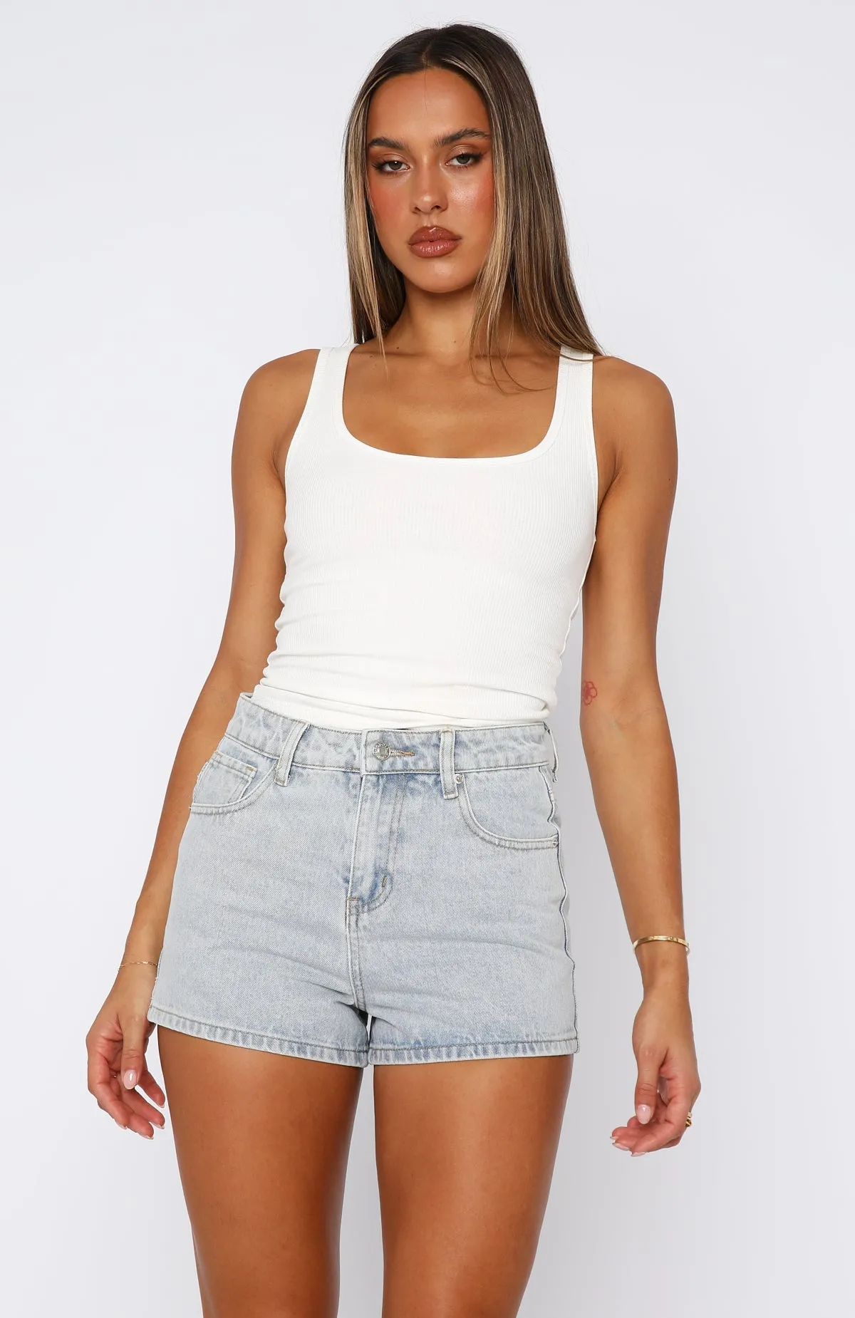Straight fit Emerson Denim Shorts Glacier Blue