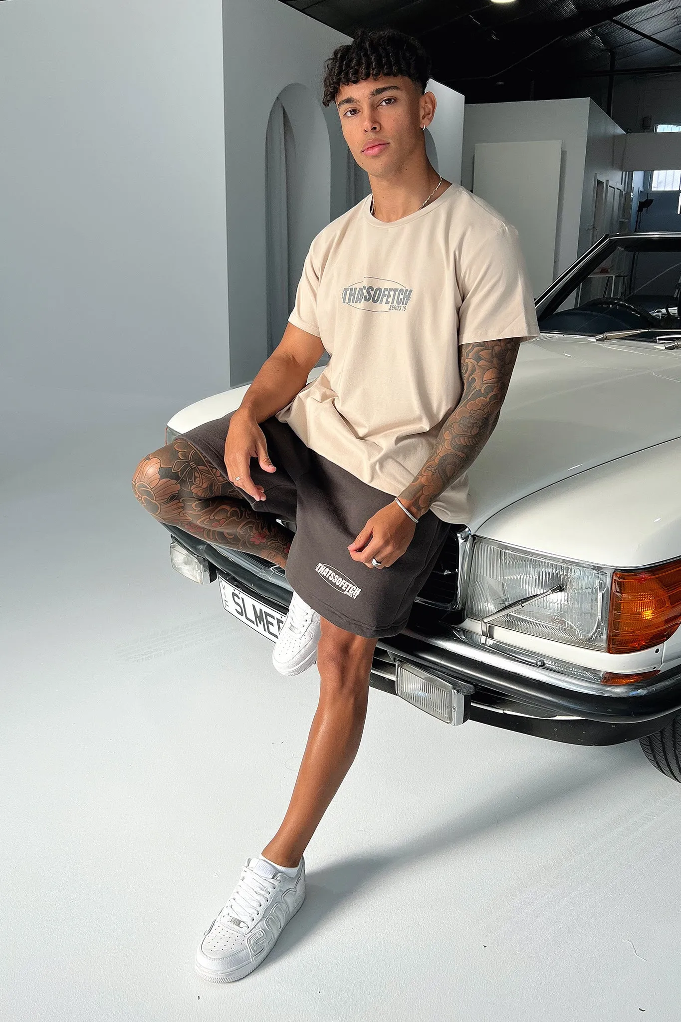 Street Fashion Series 10 Oversized Tee - Beige