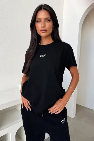 Everyday Aura Kaztek Oversized Tee - Black
