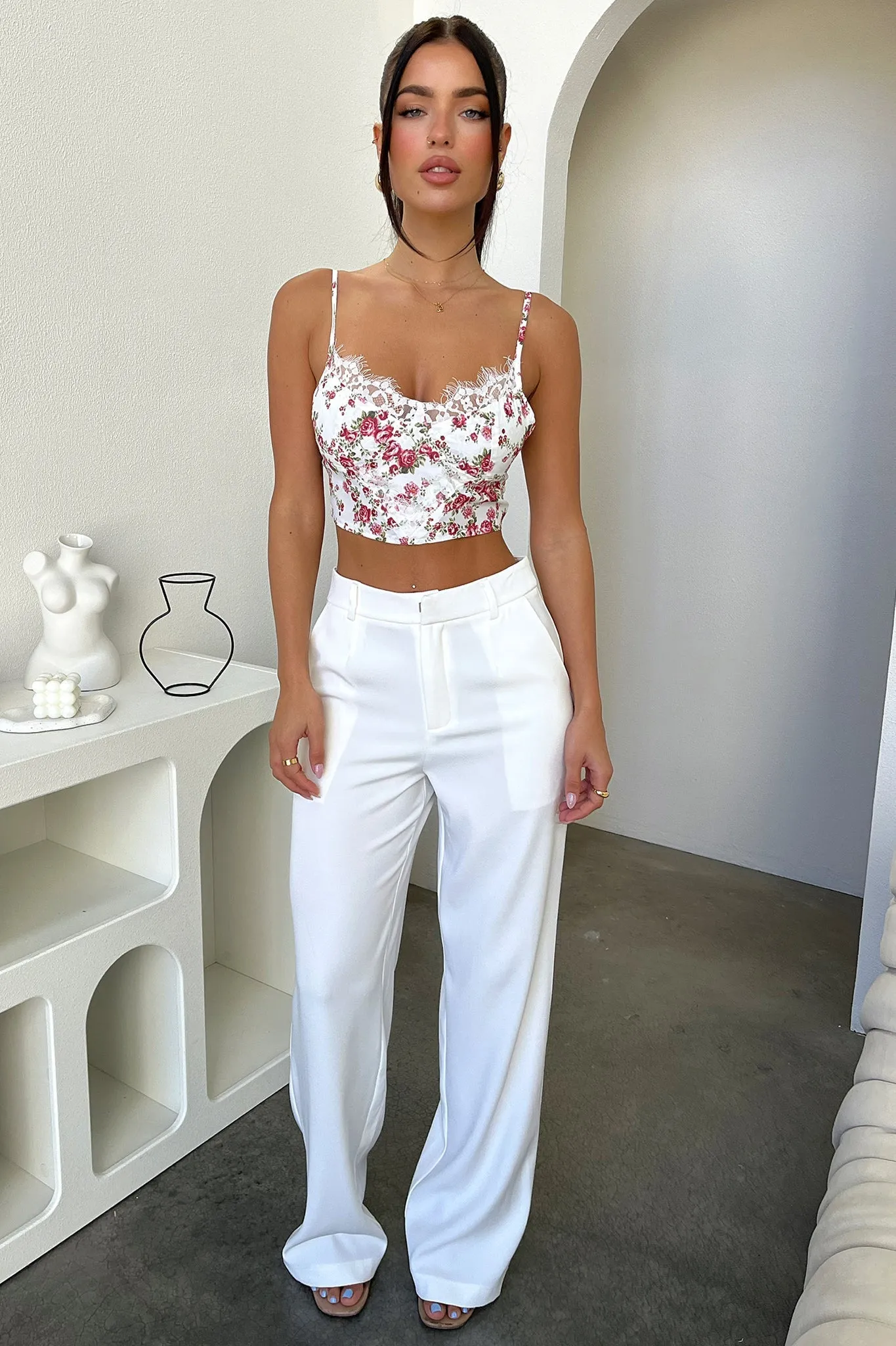 Street Style Lyara Crop - Rose Floral