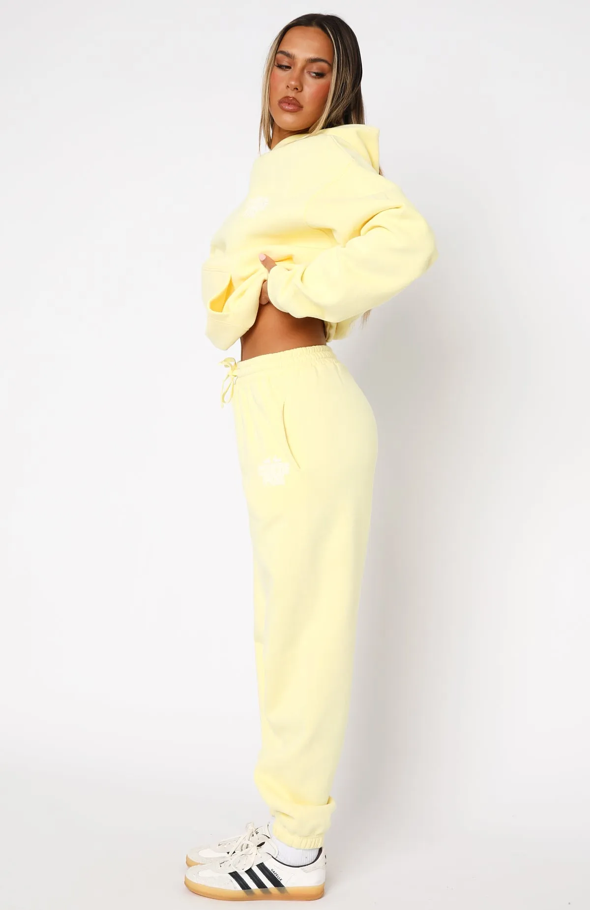 Stylish Cut With Love Always Sweatpants Lemon