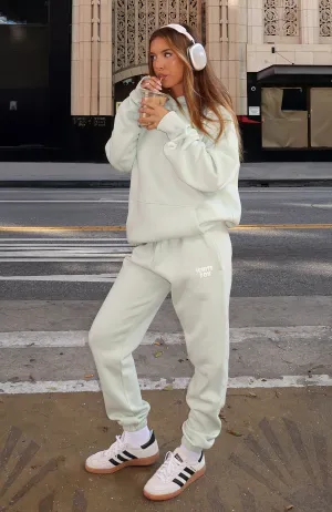 Chic casual Contrast Trim 11th Street Keeping It Real Sweatpants Iced Matcha