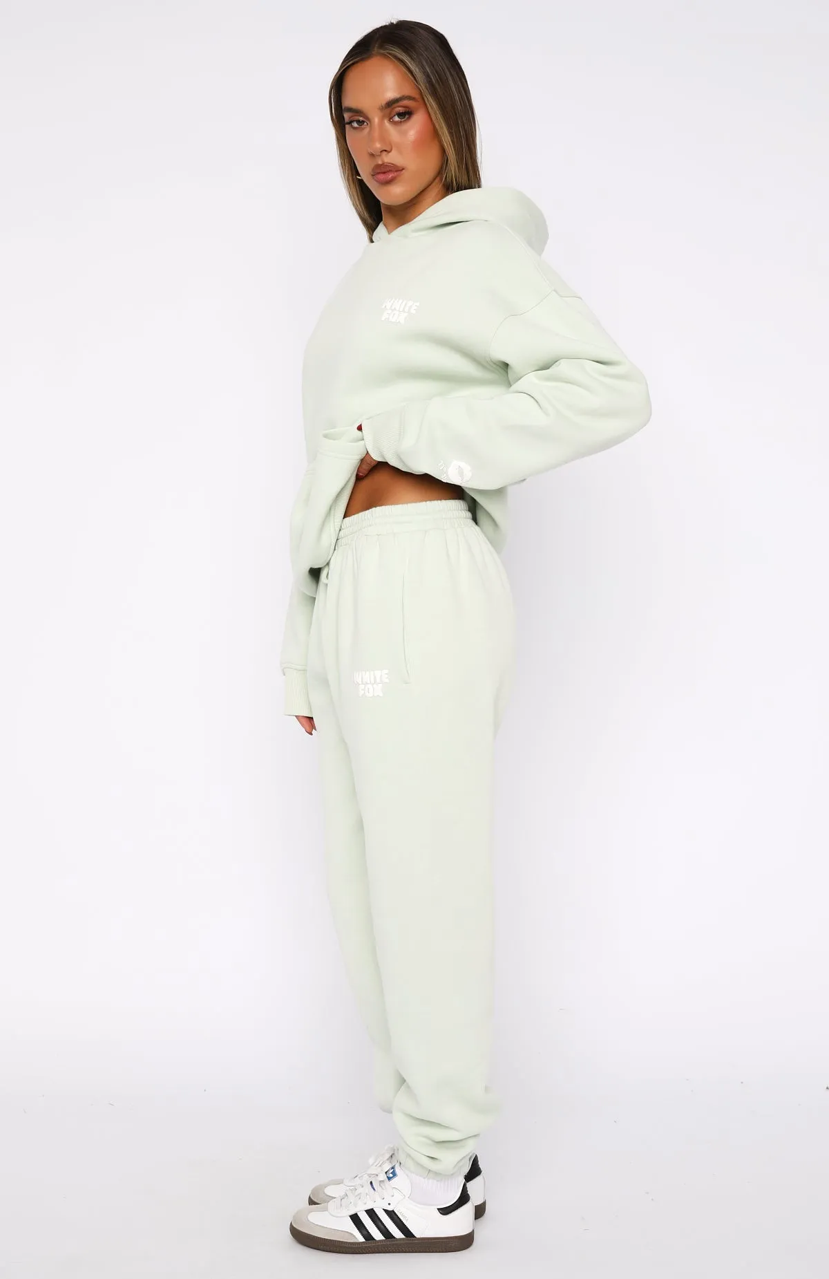 Stylish Waist 11th Street Keeping It Real Sweatpants Iced Matcha