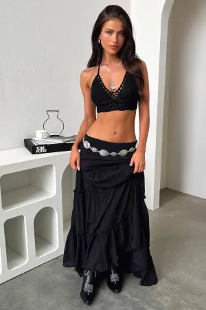 Dunne Maxi Skirt - Black Daily Ease