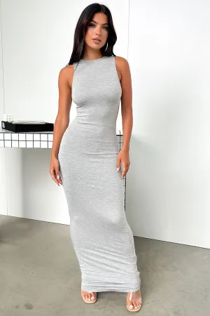 Taleisha Maxi Dress - Grey Bloom Arch