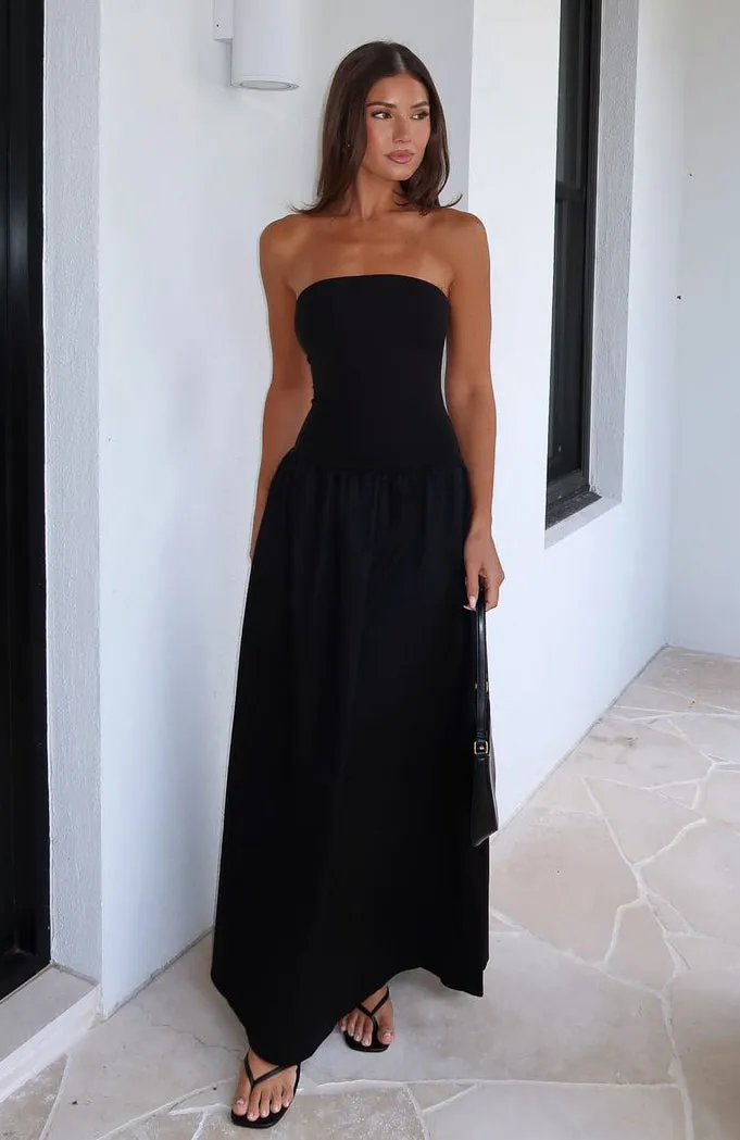 Take Back Maxi Dress Black Chocolate Tone