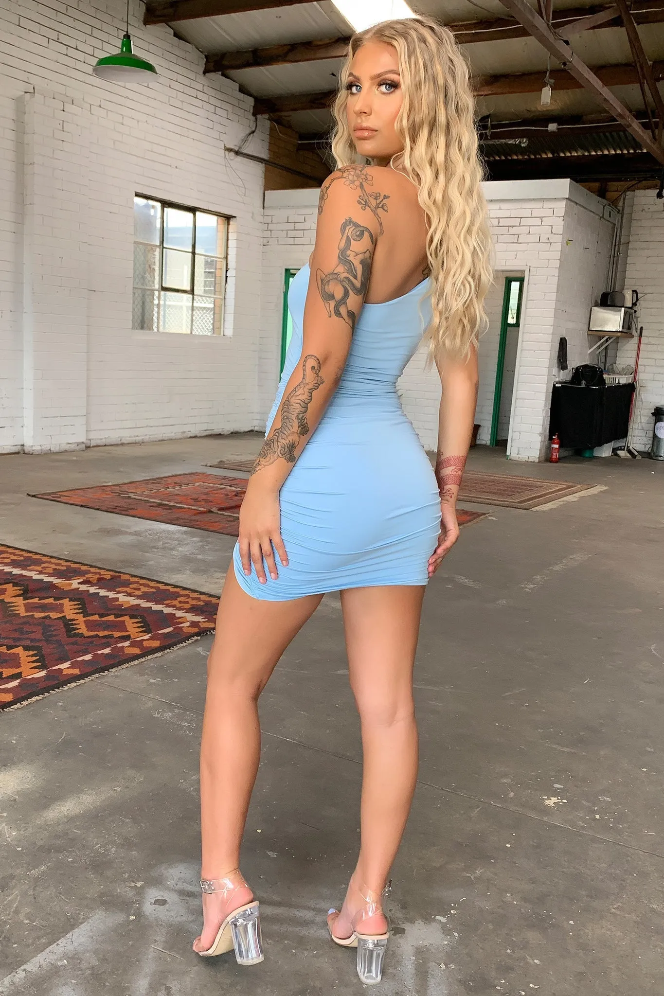 Tergel Dress - Baby Blue Sporty Edge