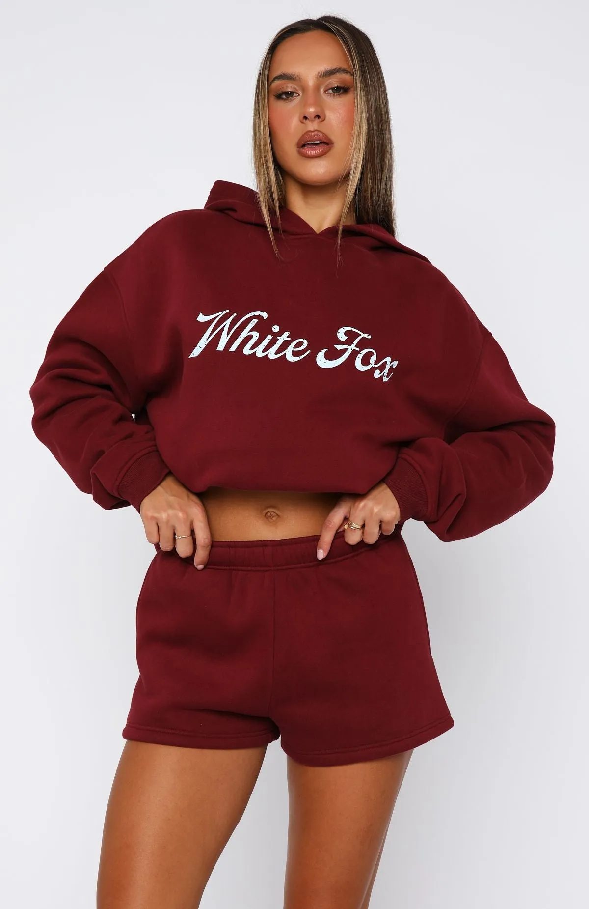 The Good Life Lounge Shorts Burgundy Moisture wicking