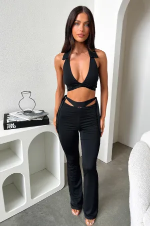 Thia Flare Pants - Black Walk Friendly